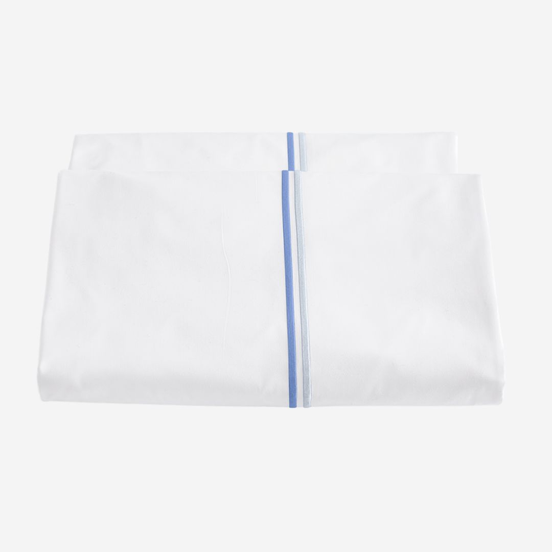 Matouk Essex Bed Style, COLOR: Azure, PRODUCT: DUVET COVER, SIZE: King 108 x 96