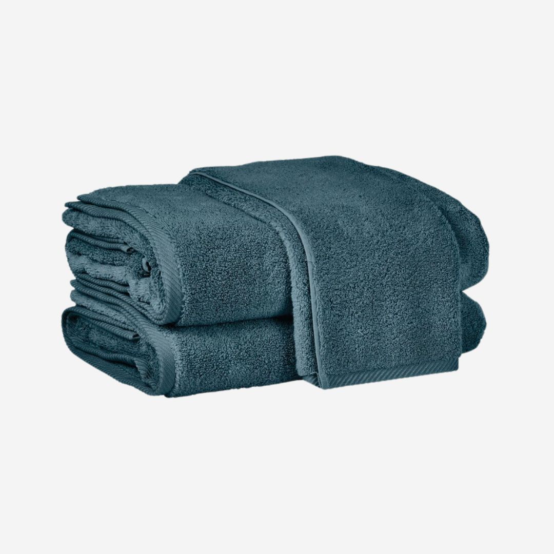 Matouk Milagro Bath Towels, SIZE: Wash Cloth 12x12, COLOR: Aegean