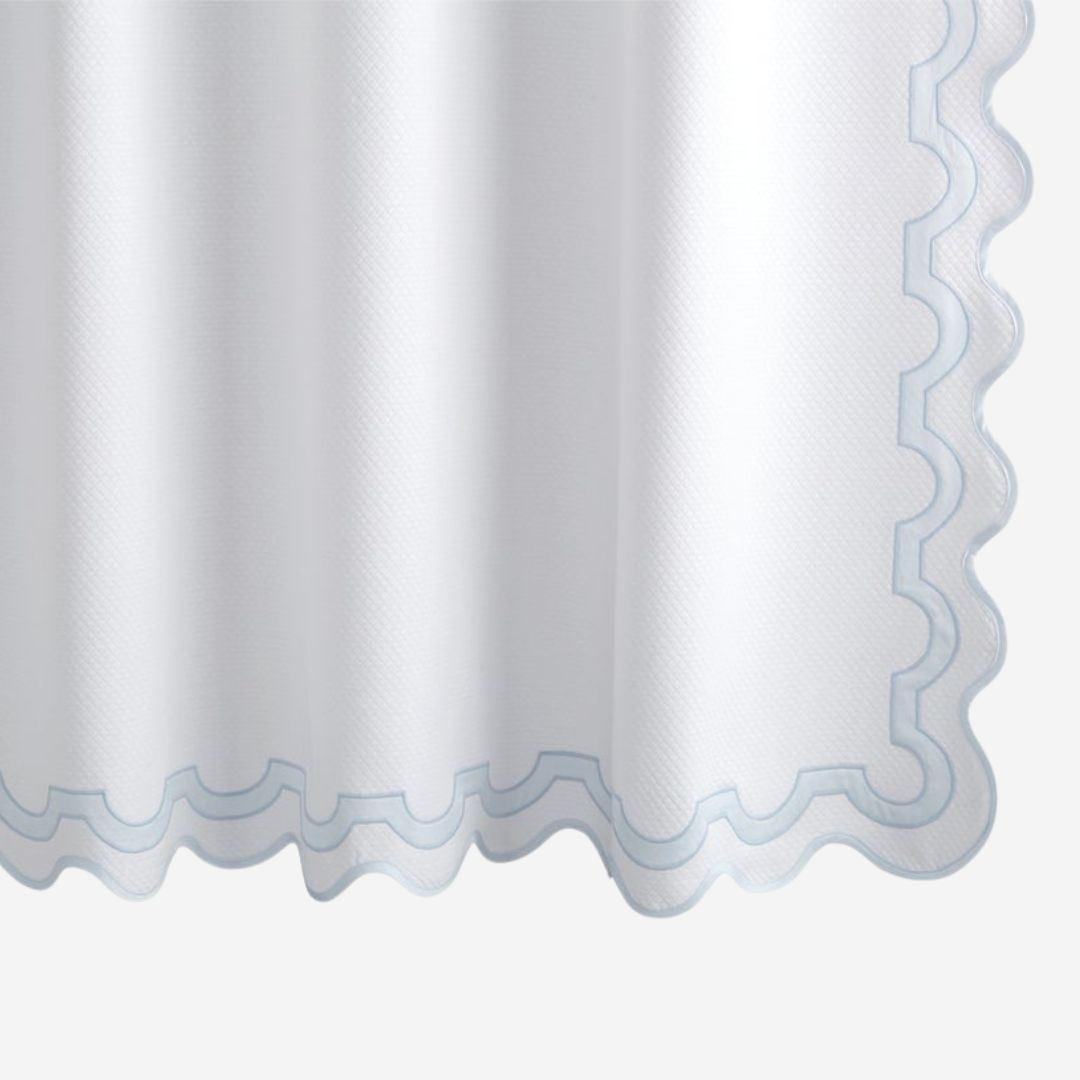 Matouk Mirasol Shower Curtain, COLOR: Blue, SIZE: Shower Curtain 72 x 72