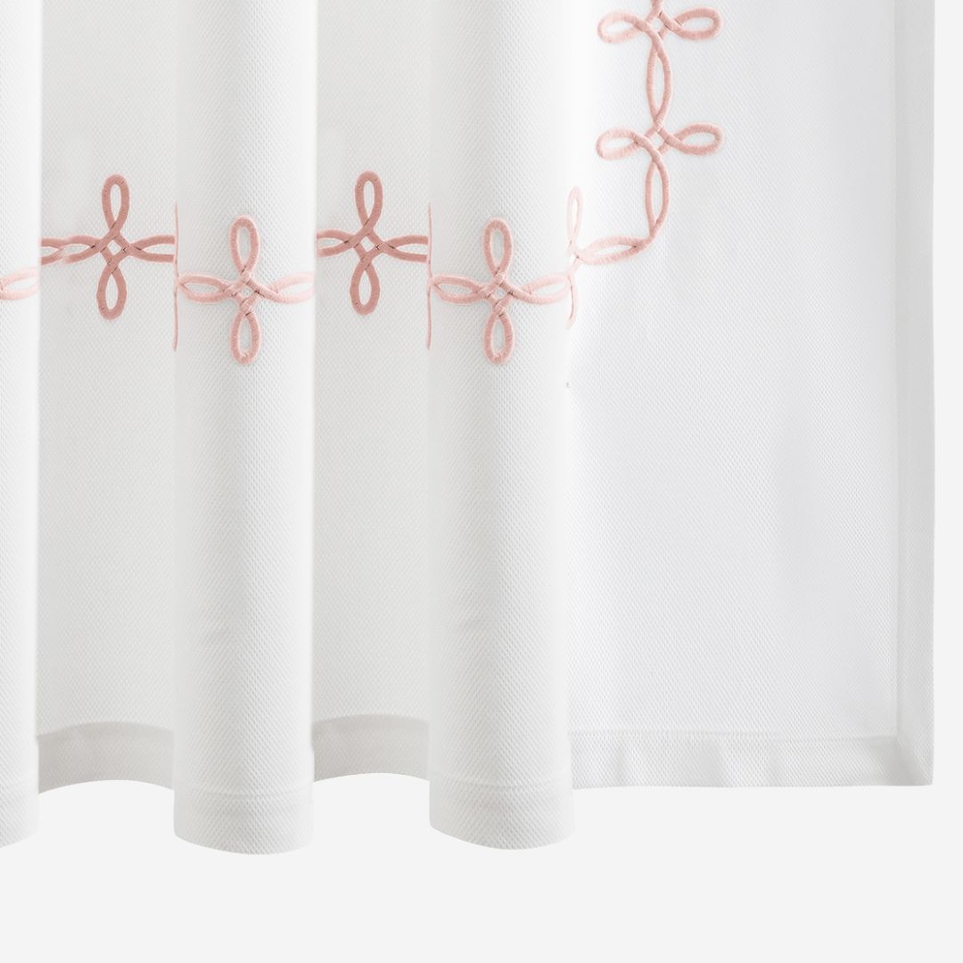 Matouk Gordian Knot Shower Curtain, COLOR: Blush, SIZE: Shower Curtain 72 x 72