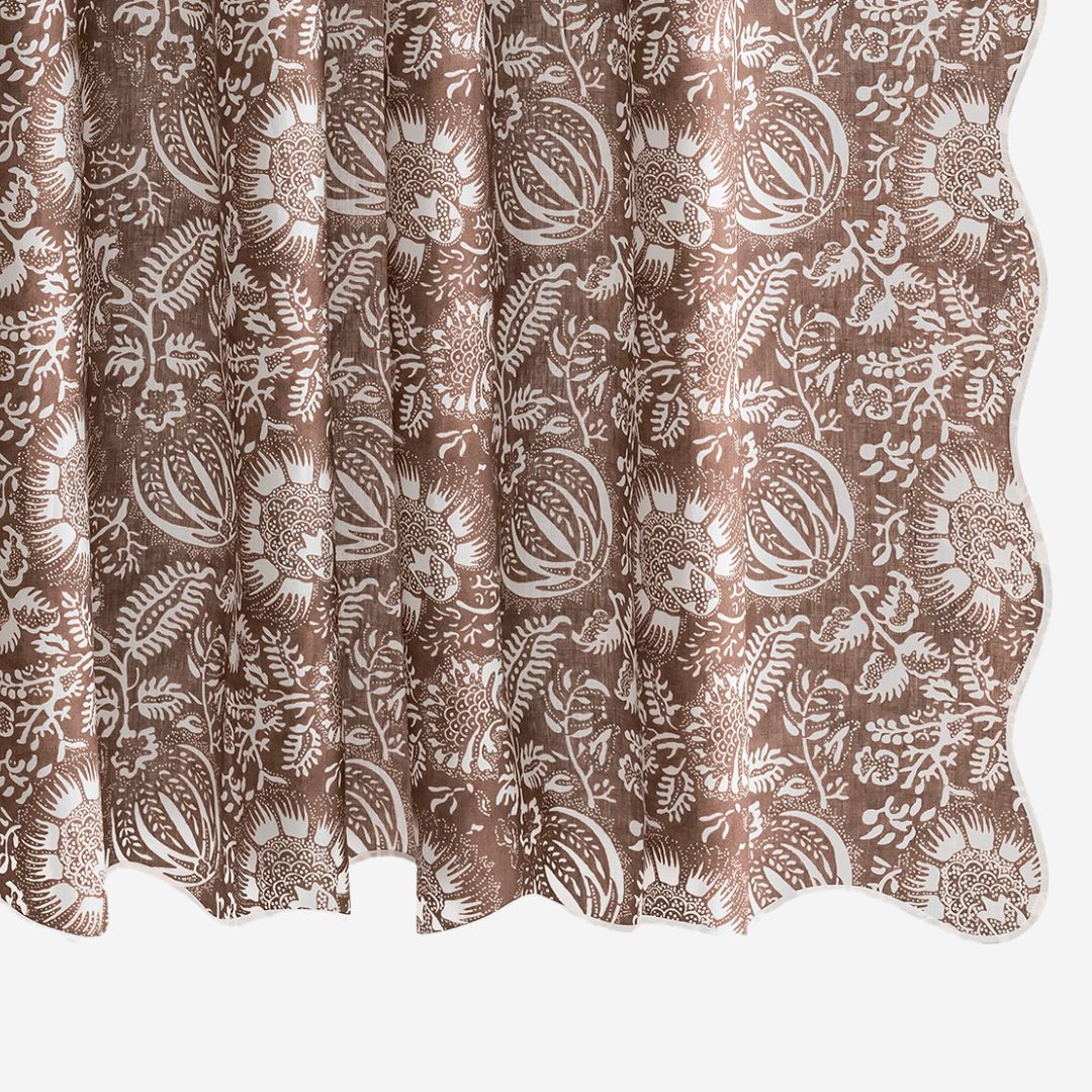 Matouk Granada Linen Shower Curtain, COLOR: Chestnut, SIZE: Shower Curtain 72 x 72