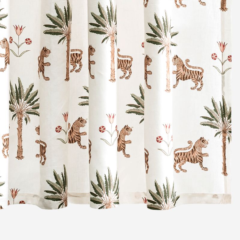 Matouk Tiger Palm Shower Curtain
