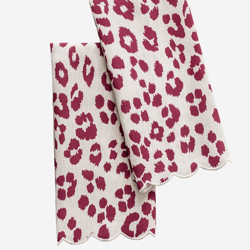 Matouk Iconic Leopard Guest Towels