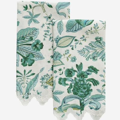 Matouk Pomegranate Linen Guest Towels