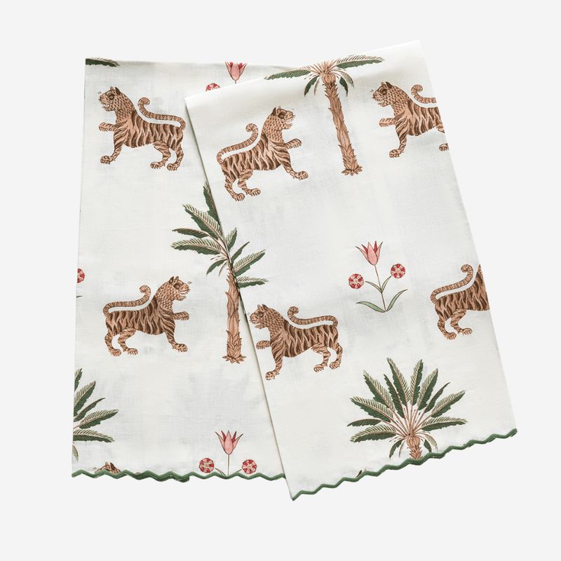 Matouk Tiger Palm Guest Towels