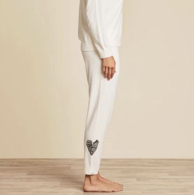 Barefoot Dreams Embroidered Heart Pant