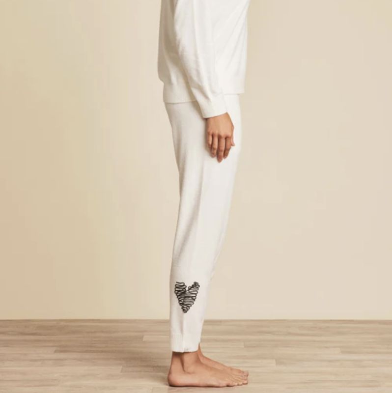 Barefoot Dreams Embroidered Heart Pant