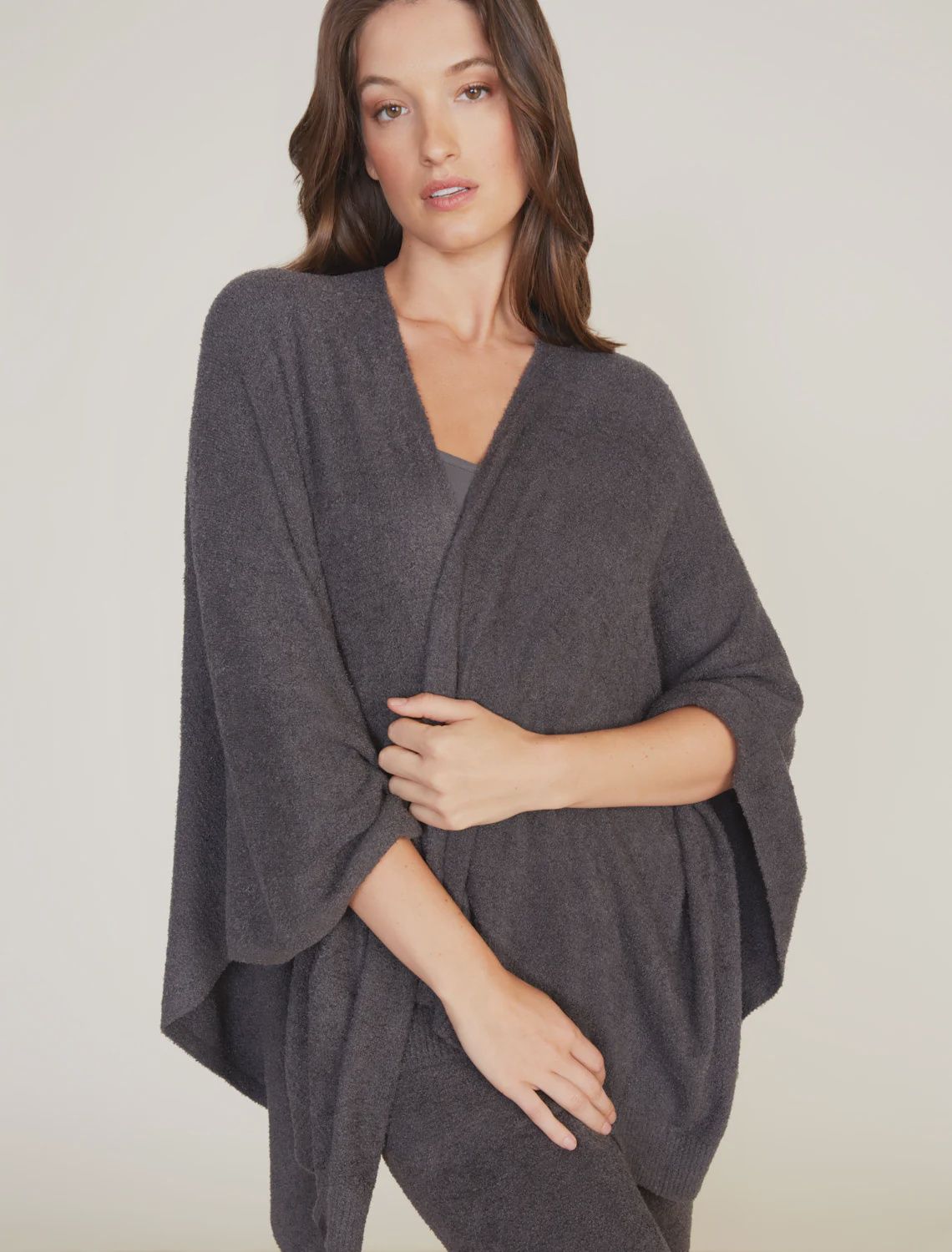 Barefoot Dreams CozyChic Lite Weekend Wrap, COLOR: Carbon