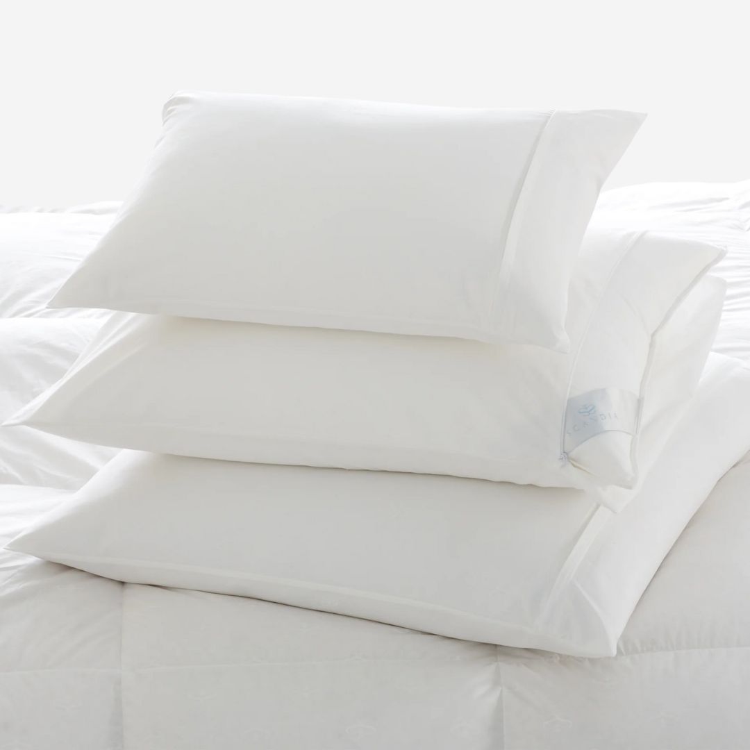 Scandia Down Percale Pillow Protector, SIZE: Travel 16 x 22