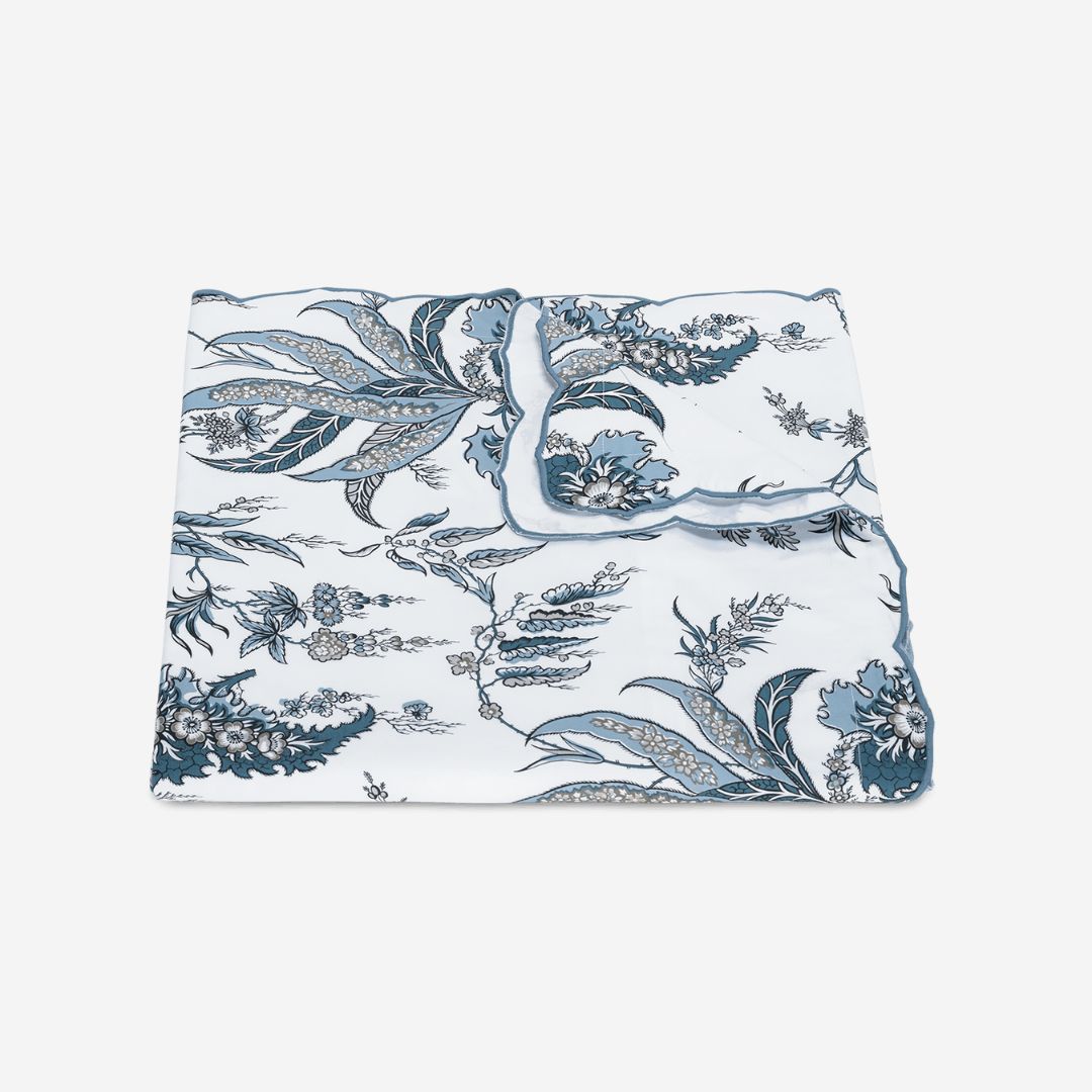Matouk Apolline Bed Style, COLOR: Mediterranean, PRODUCT: DUVET COVER, SIZE: Full / Queen 90 x 96