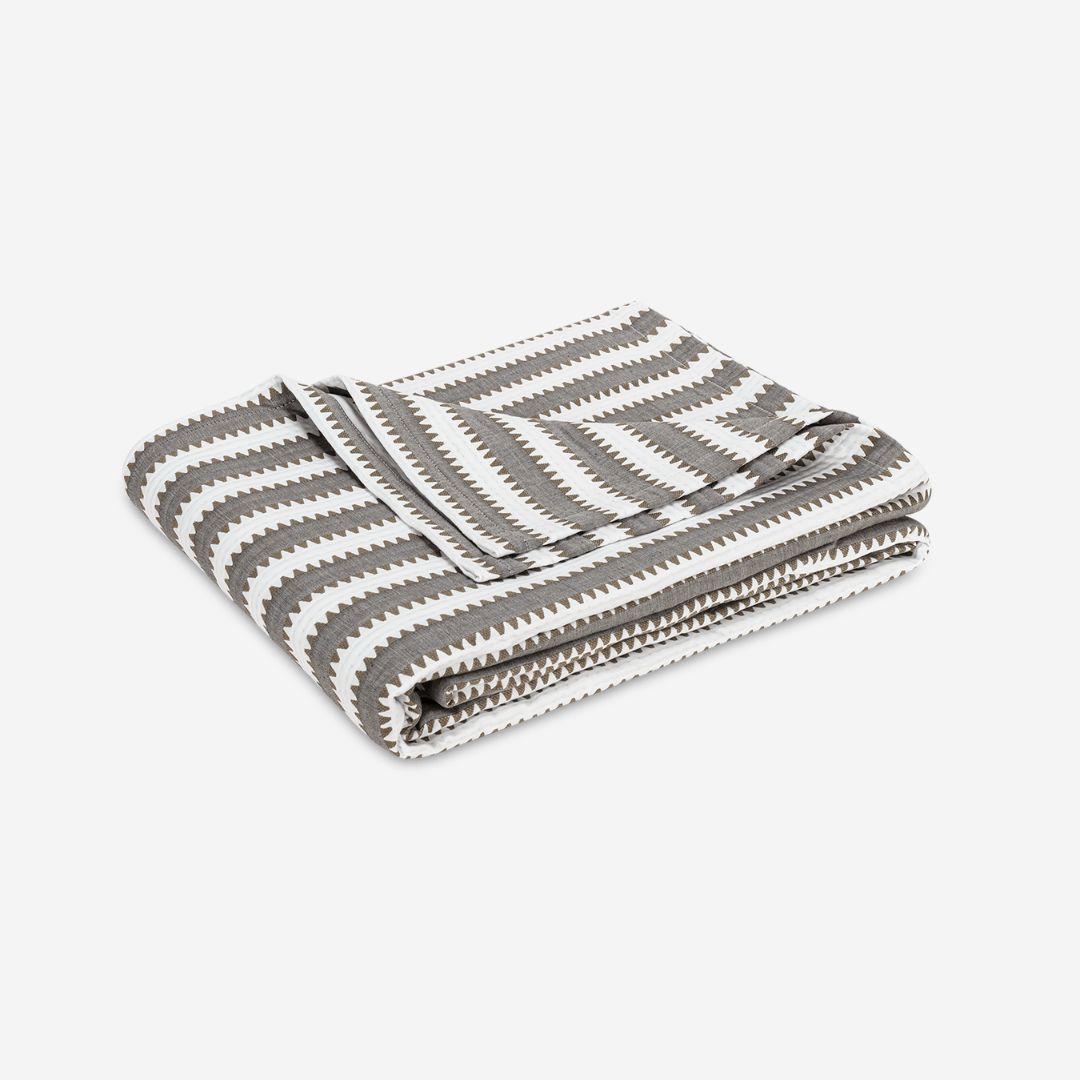 Matouk Apollo Stripe Matelassé Bed Style, COLOR: Comet, PRODUCT: COVERLET, SIZE: Full / Queen 94 x 97