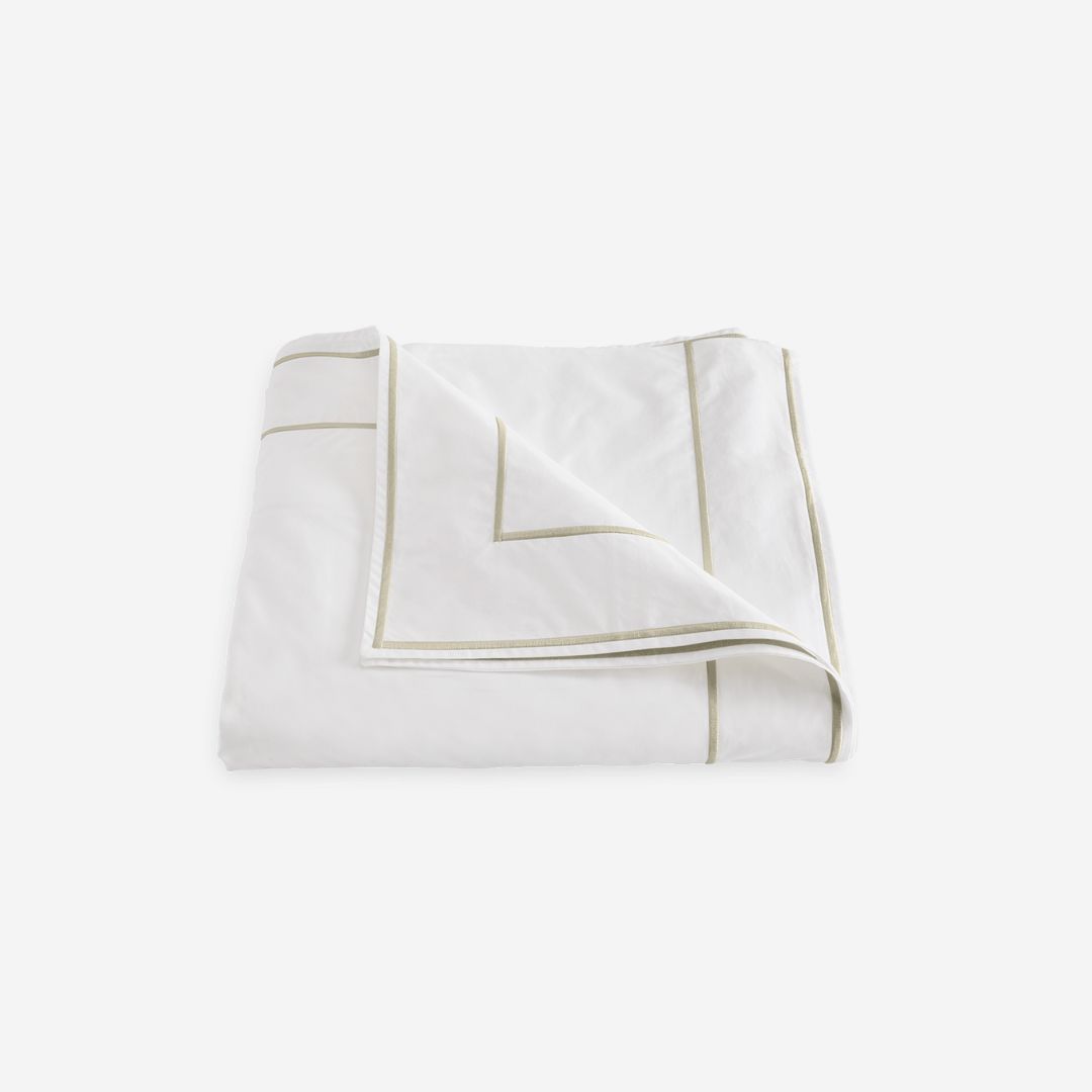 Matouk Ansonia Bed Style, COLOR: Almond, PRODUCT: DUVET COVER, SIZE: Full / Queen 90 x 96