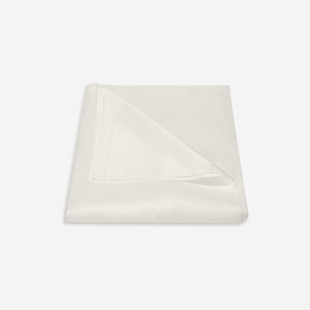 Matouk Talita Satin Stitch Bed Style, COLOR: Bone, PRODUCT: DUVET COVER, SIZE: Full / Queen 90 x 96