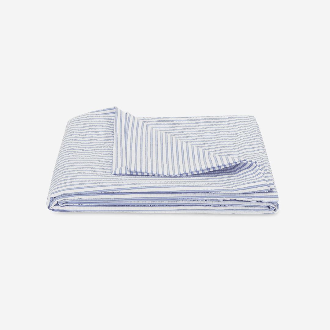 Matouk Matteo Bed Style, COLOR: Azure, PRODUCT: COVERLET, SIZE: King 112 x 97
