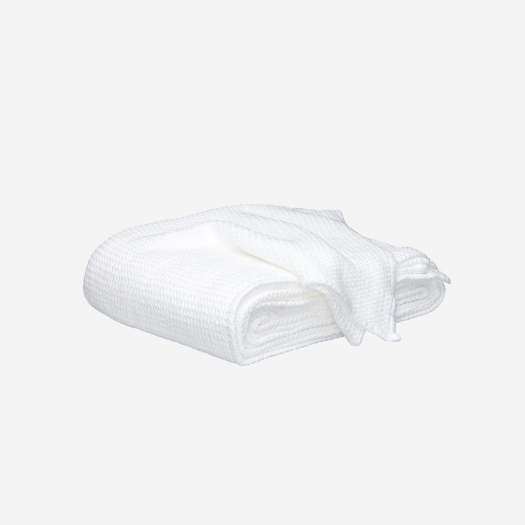 Matouk Chatham Blanket, COLOR: White, PRODUCT: BLANKET, SIZE: Full / Queen 96 x 99