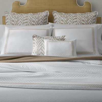 Matouk Astor Braid Matelassé Bed Style