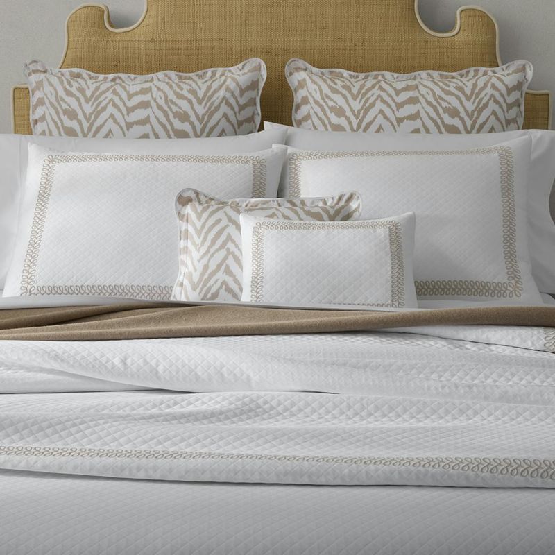 Matouk Astor Braid Matelassé Bed Style