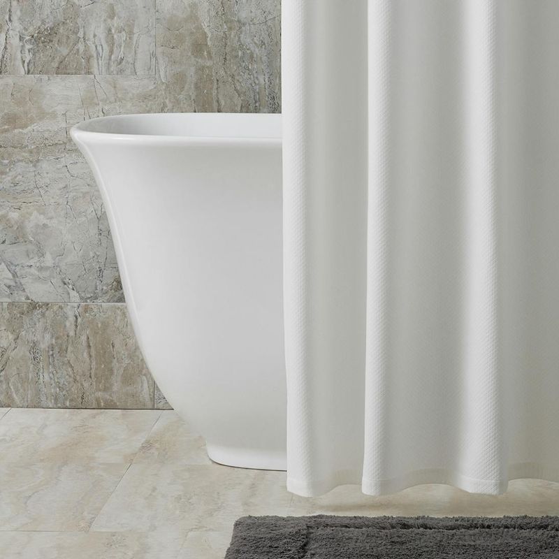 Matouk Diamond Pique Shower Curtain