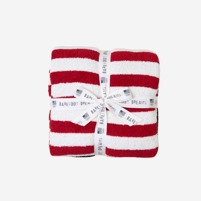Barefoot Dreams Cozy Chic Team USA Stars and Stripes Throw