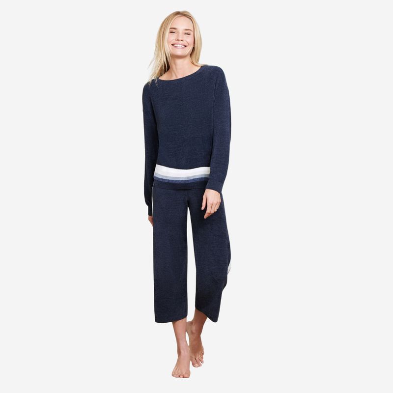 Barefoot Dreams Multi Stripe Wide Leg Pant