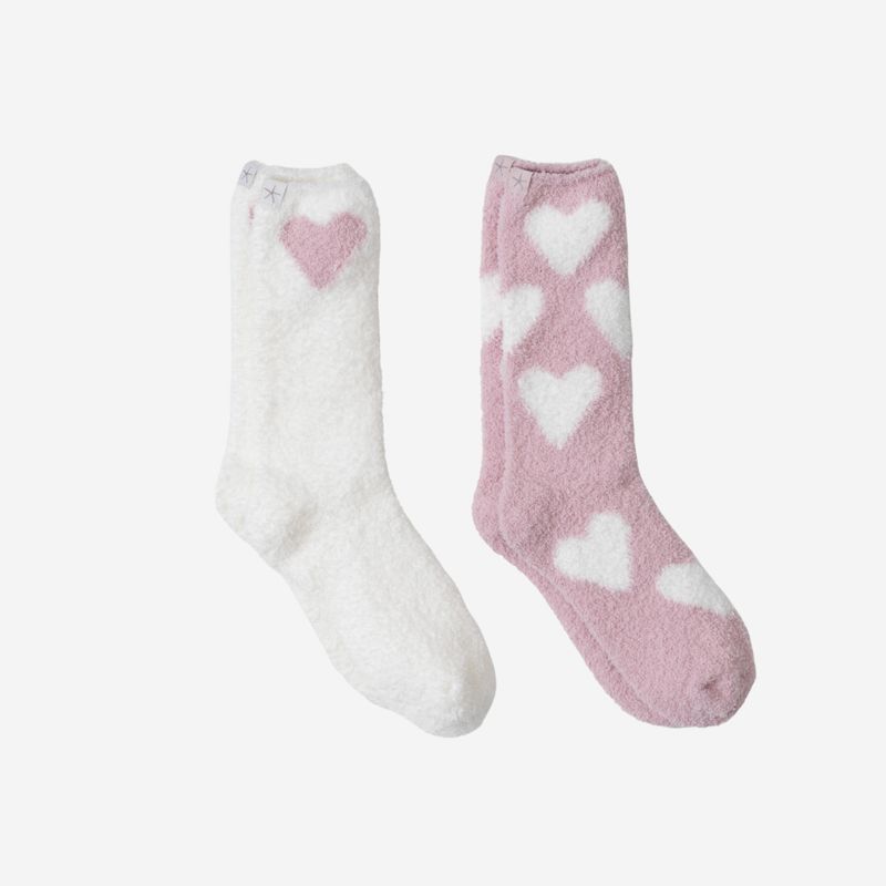 Barefoot Dreams Heart Print Sock Set