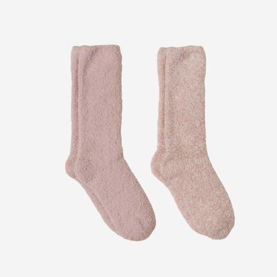 Barefoot Dreams CozyChic 2-Pair Sock Set