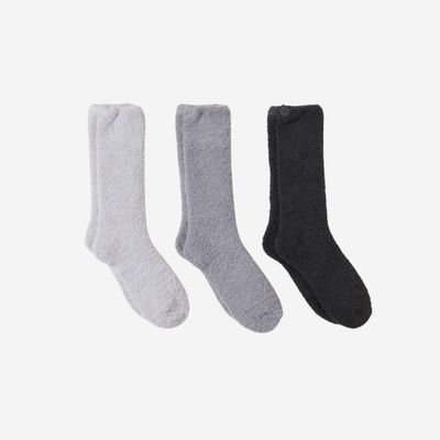 Barefoot Dreams CozyChic 3-Pair Sock Set