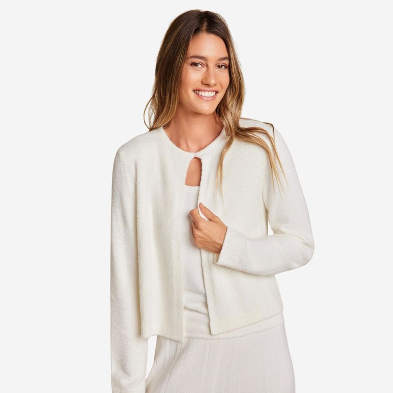 Barefoot Dreams Striped Cardigan with Button