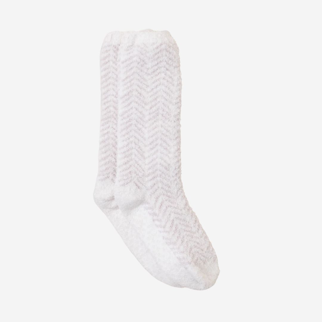 Barefoot Dreams CozyChic Herringbone Socks