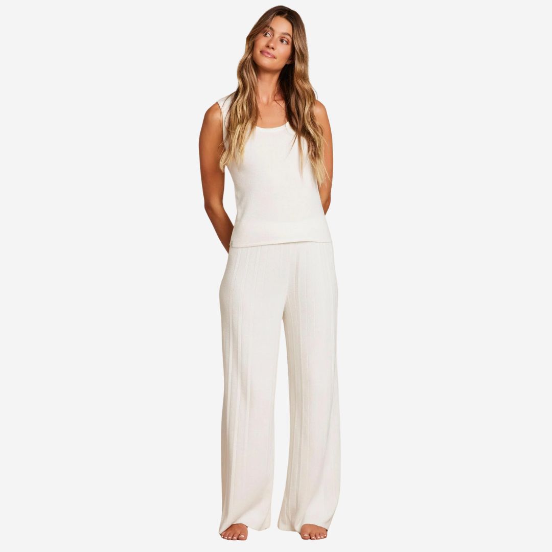 Barefoot Dreams Scoop Neck Tank, COLOR: Pearl, SIZE: Small