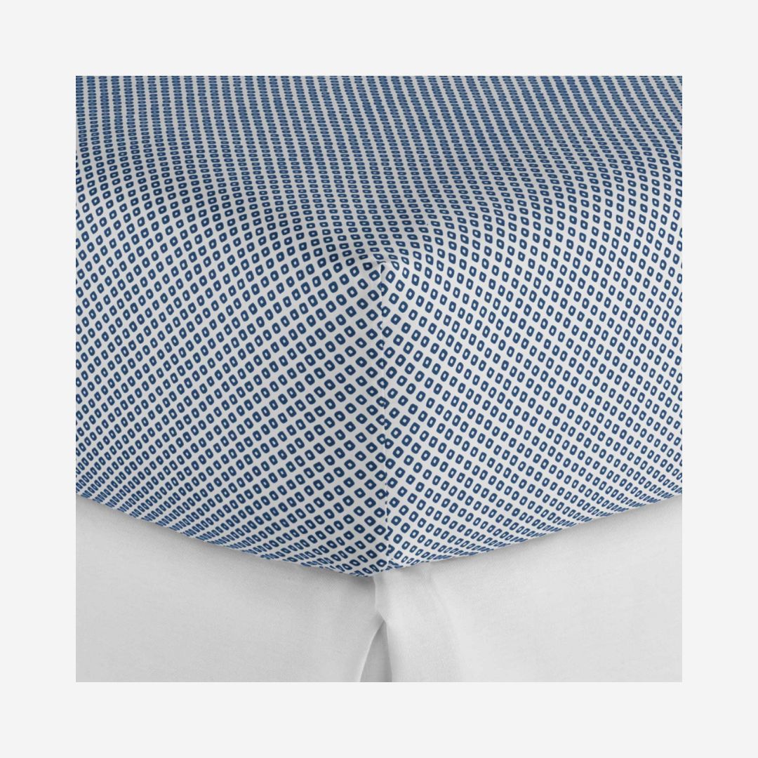 Peacock Alley Emma Bed Style, COLOR: Blue, PRODUCT: Fitted Sheet—King