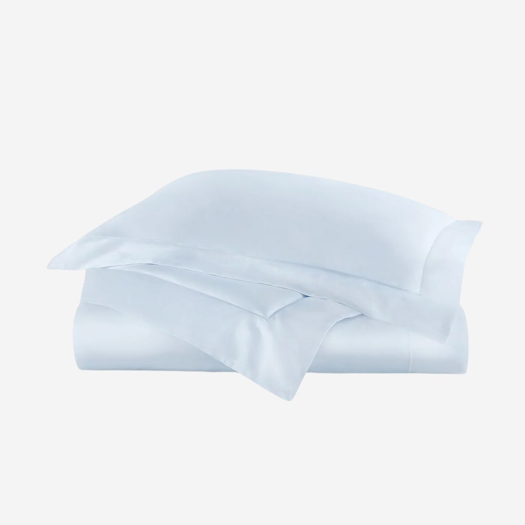 Peacock Alley Soprano Bed Style, COLOR: Barely Blue, PRODUCT: Duvet Cover—King
