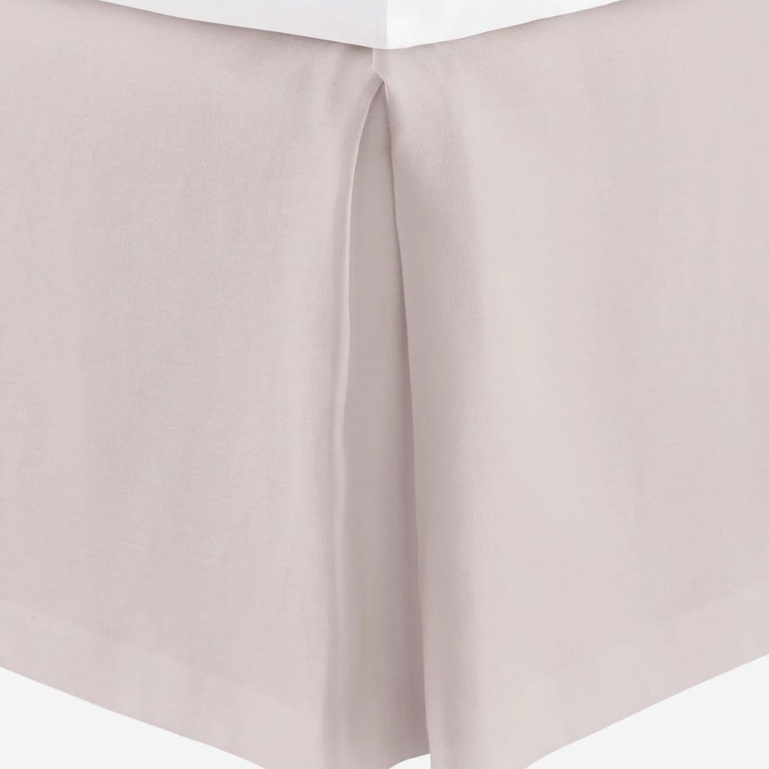 Peacock Alley Mandalay Tailored Linen Bed Skirt, COLOR: Blush, PRODUCT: Full