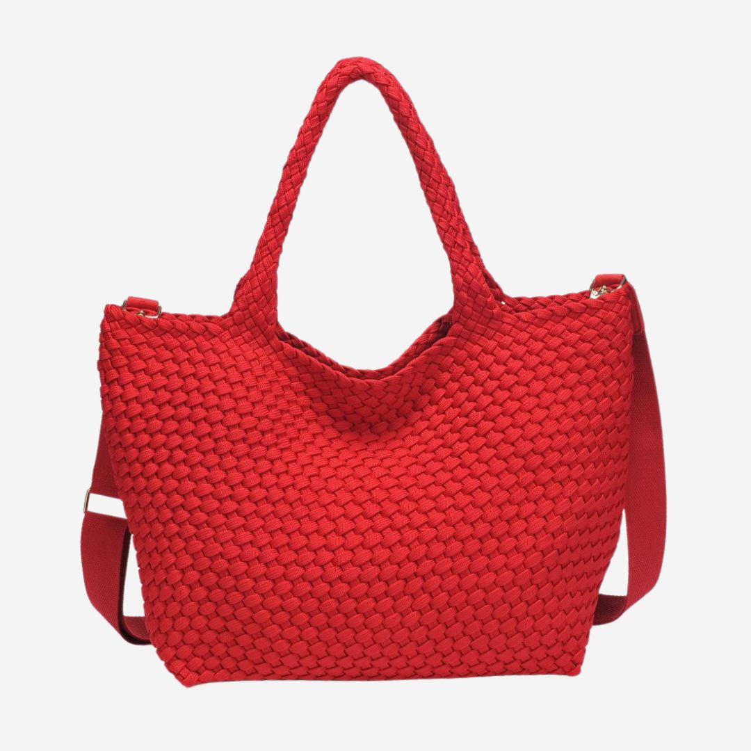 Sol &amp; Selene Sky&#39;s The Limit—Medium Eco-Edition Tote, COLOR: Red