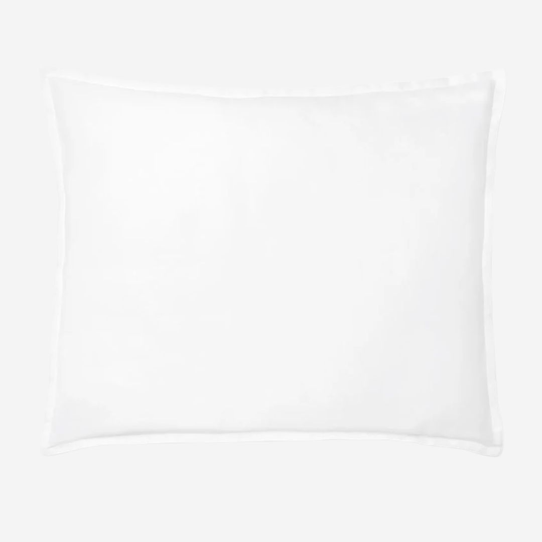 Sferra Giza 45 Corto Percale Bed Style, COLOR: White, SIZE: Sham—Boudoir