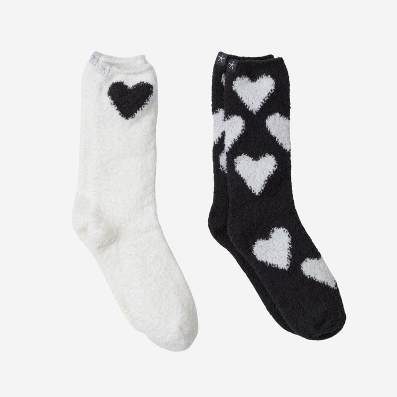 Barefoot Dreams Heart Print Sock Set