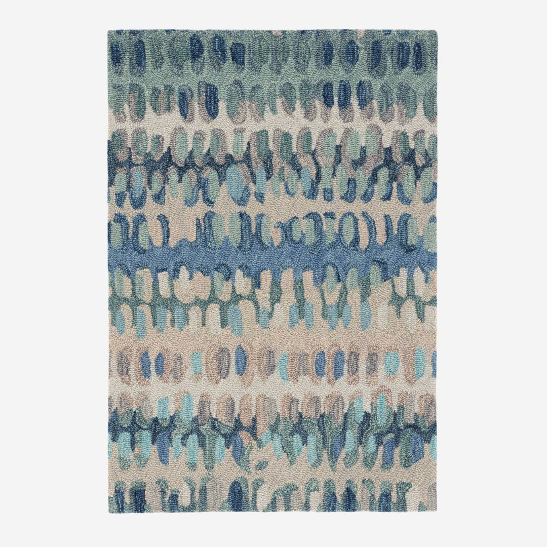 Annie Selke Paint Chip Wool Rug, COLOR: Blue, SIZE: 2&#39; x 3&#39;