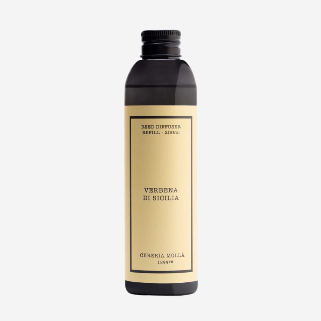 Cereria Molla Reed Diffuser Refills, SCENT: Verbena Di Sicilia