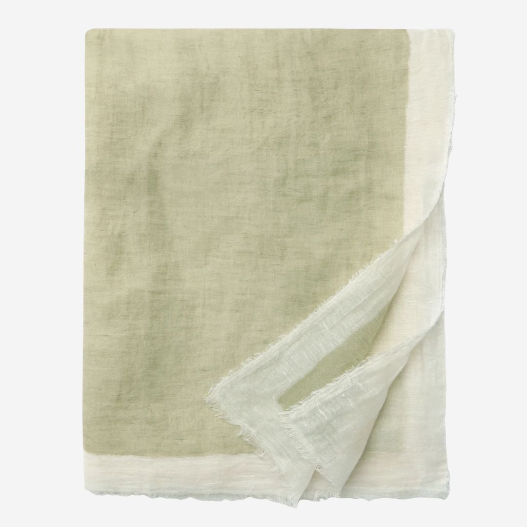 Sferra Pitura Throw, COLOR: Moss / Taupe