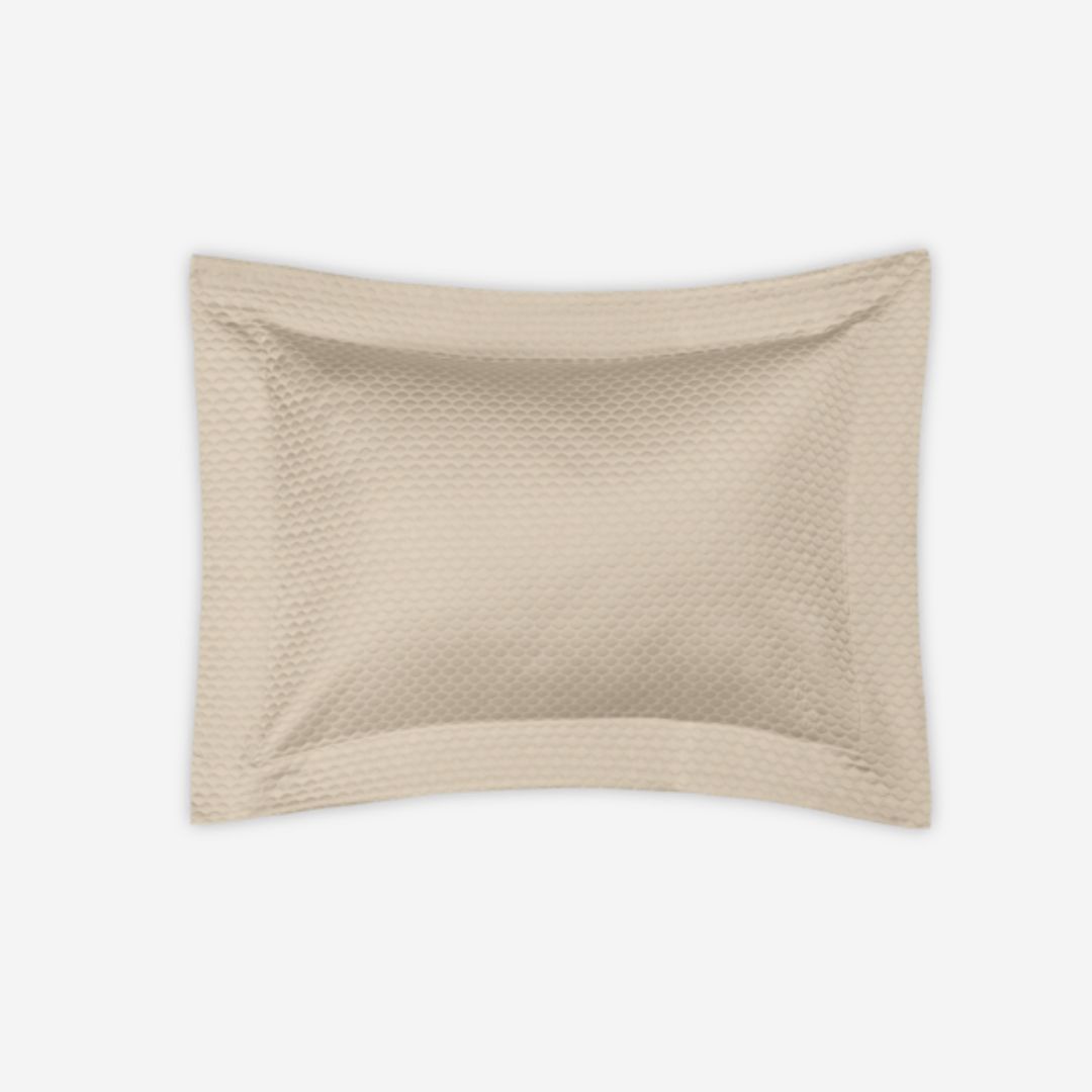 Matouk Pearl Coverlet Bed Style, COLOR: Almond, PRODUCT: Sham—Standard