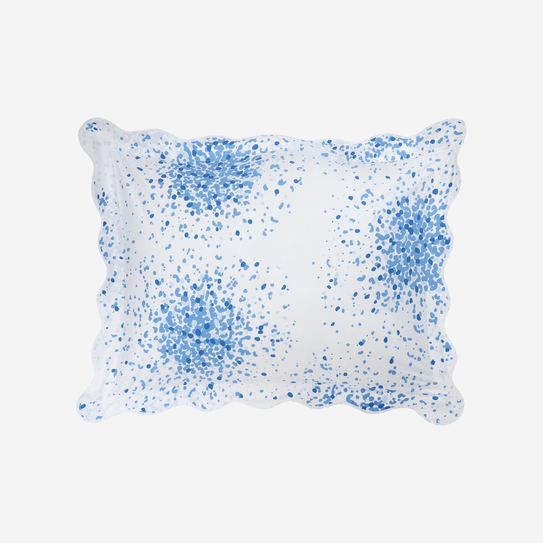 Matouk Poppy Bed Style, COLOR: Azure, PRODUCT: Sham—Standard