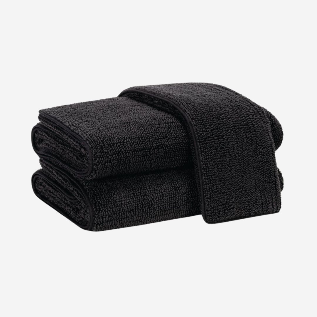 Matouk Francisco Bath Towels, COLOR: Carbon, SIZE: Wash Cloth