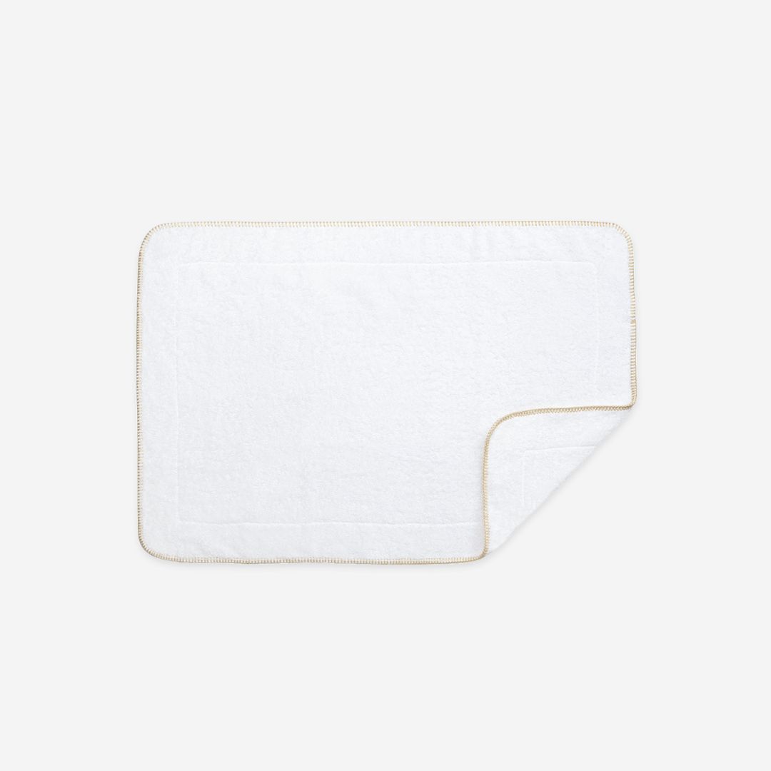 Matouk Whipstitch Bath Mat, COLOR: Ivory