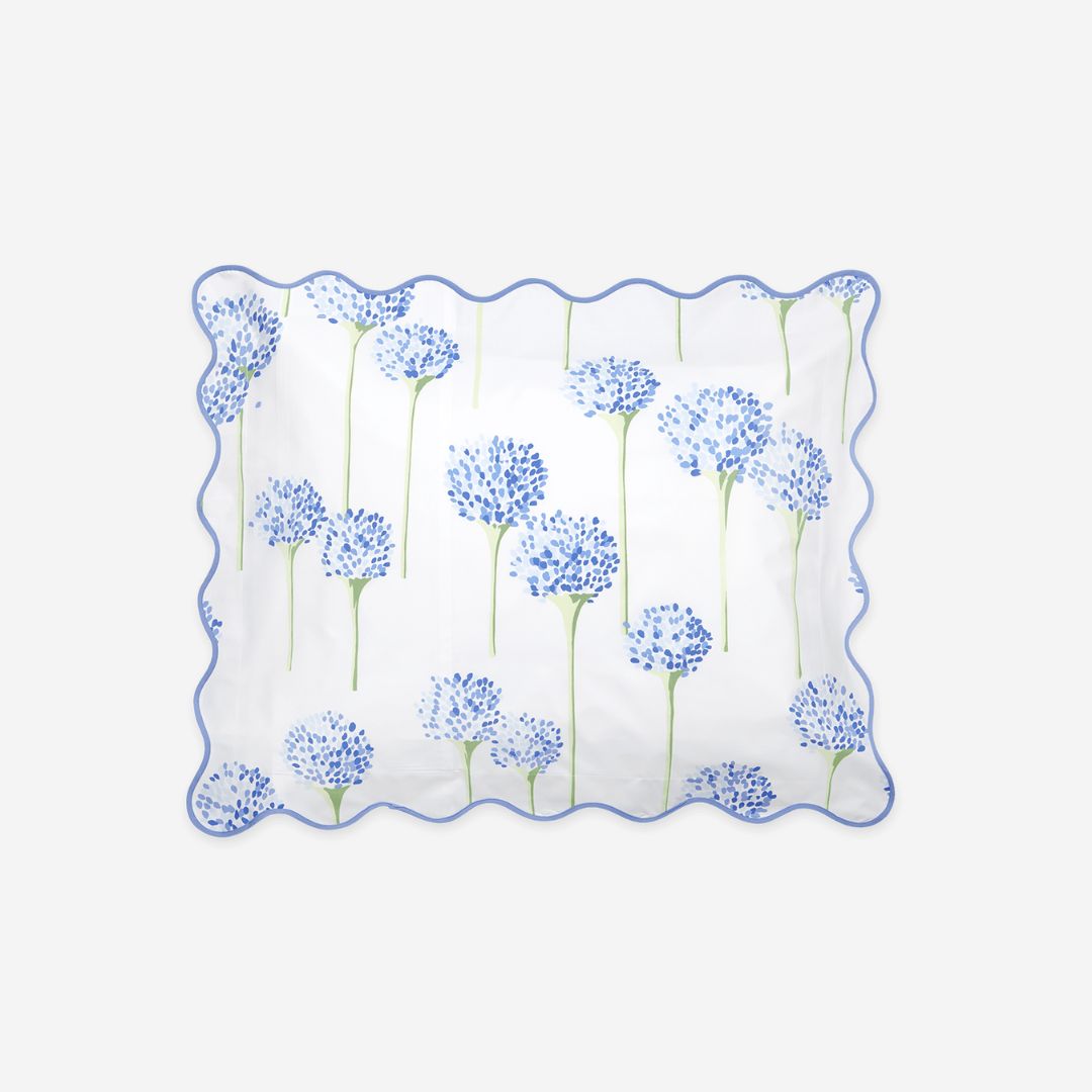 Matouk Charlotte Bed Style, COLOR: Azure, PRODUCT: Sham—Standard