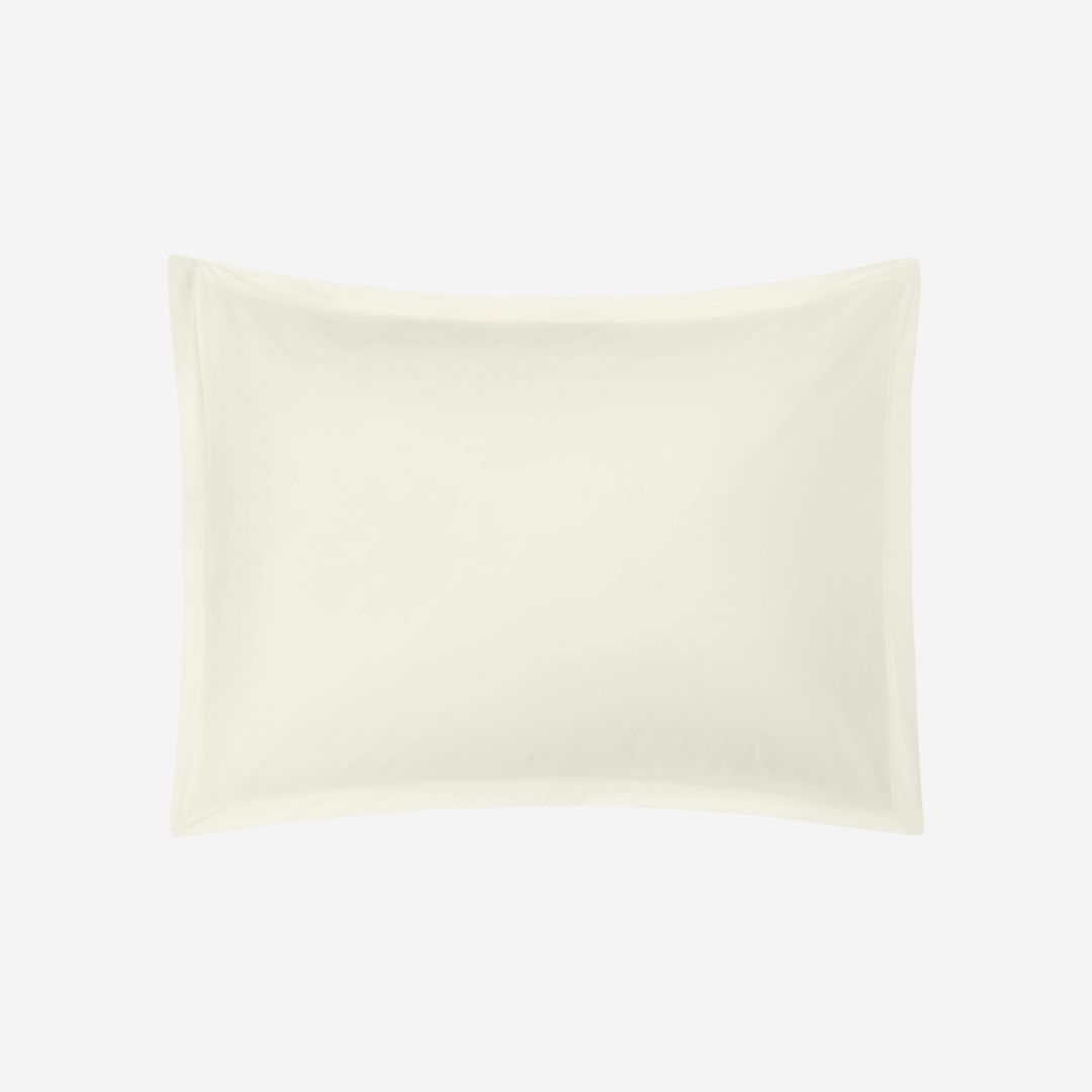 Matouk Ceylon Satin Stitch Bed Style, COLOR: Ivory, PRODUCT: Sham—Standard