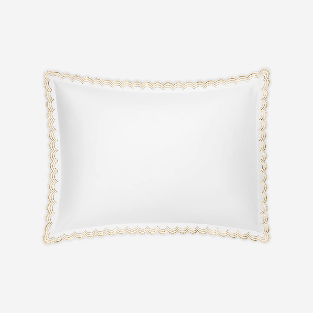 Matouk Stella Bed Style, COLOR: Champagne, PRODUCT: Sham—Standard