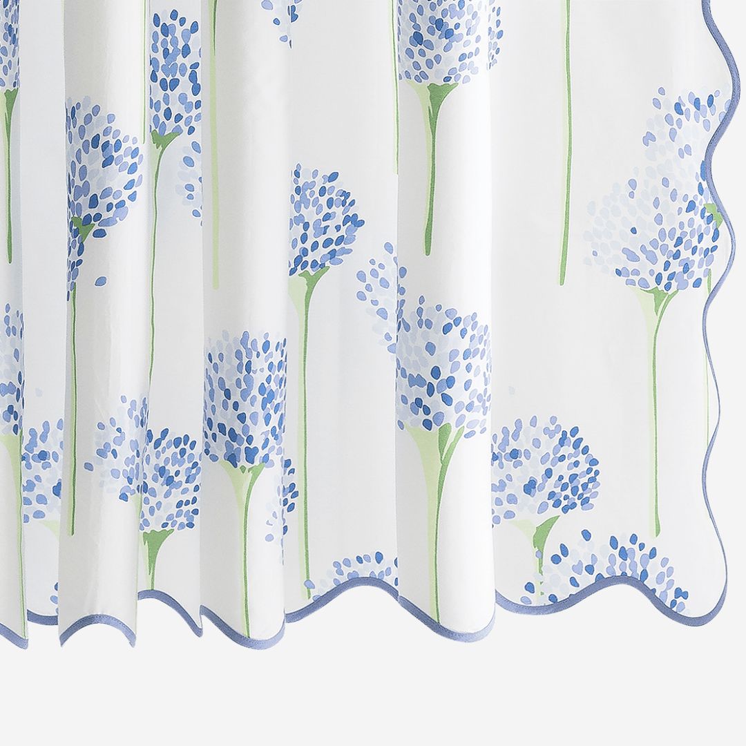 Matouk Charlotte Shower Curtain, COLOR: Azure