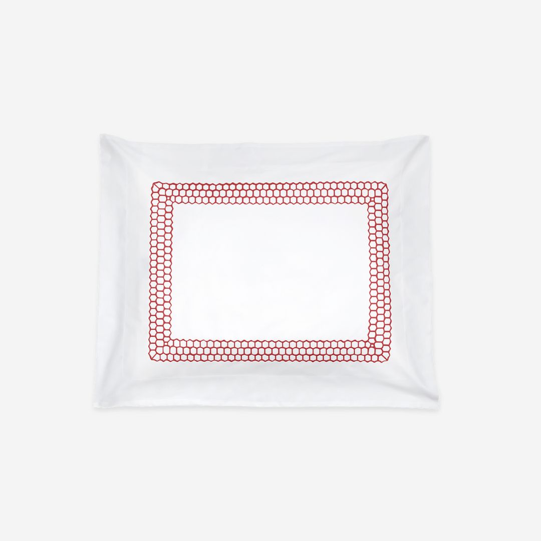 Matouk Liana Bed Style, COLOR: Coral, PRODUCT: Sham—Standard