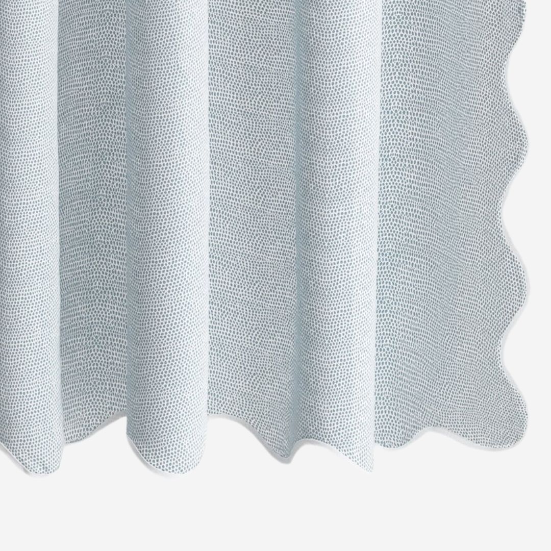 Matouk Jasper Shower Curtain, COLOR: Hazy Blue
