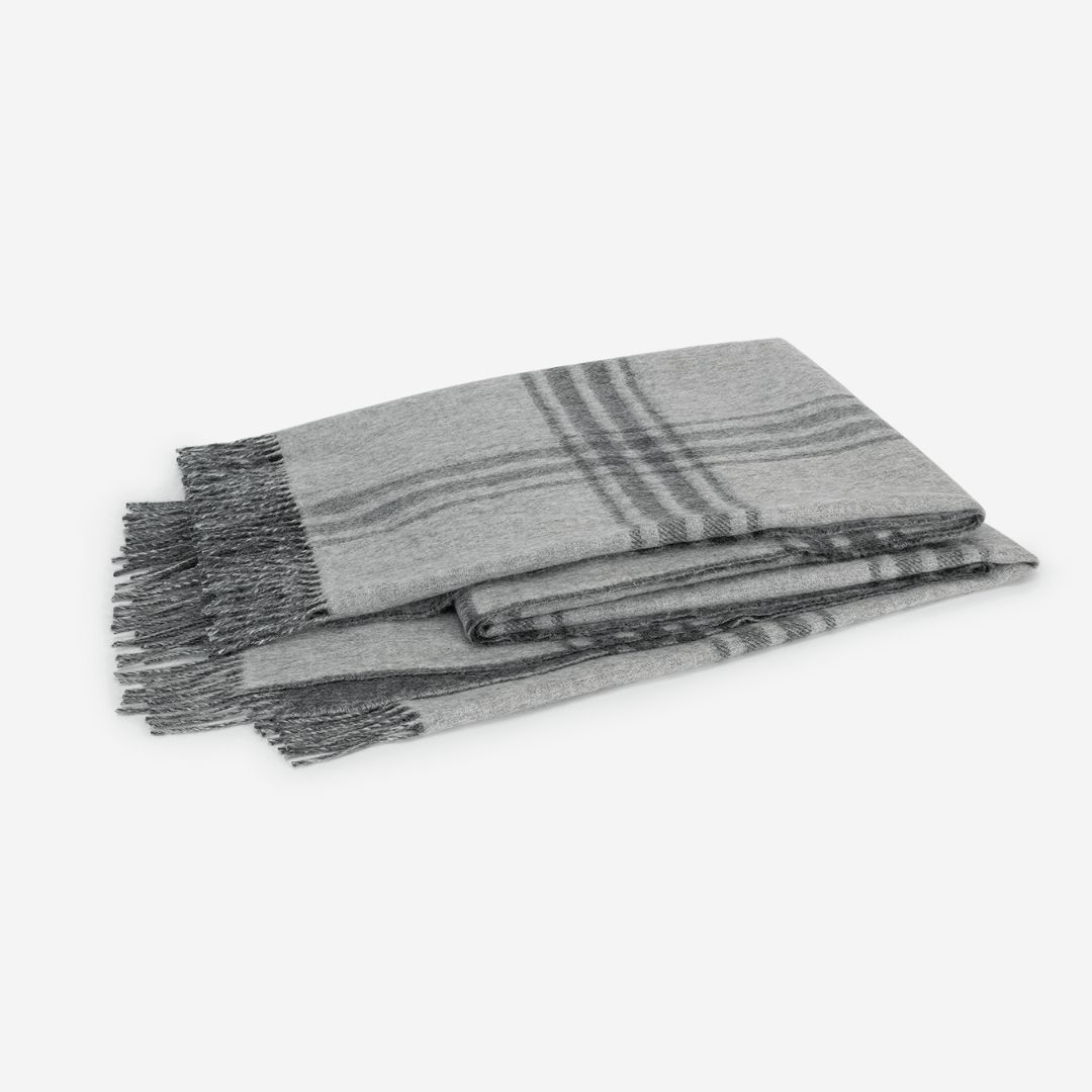 Matouk Diego Throw, COLOR: Charcoal